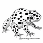Stunning Blue Poison Dart Frog Coloring Pages 2
