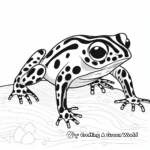Stunning Blue Poison Dart Frog Coloring Pages 4