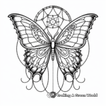 Stunning Butterfly and Dream Catcher Coloring Pages 4