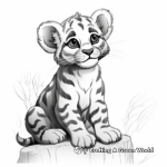 Stunning Clouded Leopard Coloring Pages 3