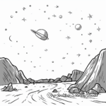 Stunning Comet Coloring Sheets 1