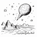 Stunning Comet Coloring Sheets 3