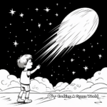 Stunning Comet Coloring Sheets 4