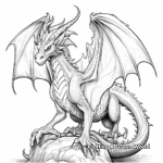 Stunning Fantasy Dragon Coloring Pages 3