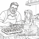 Stunning Father's Birthday BBQ Party Coloring Pages 1