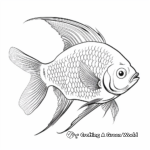 Stunning Japanese Angelfish Coloring Pages 1