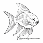 Stunning Japanese Angelfish Coloring Pages 3
