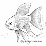 Stunning Japanese Angelfish Coloring Pages 4
