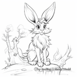 Stunning March Hare Rabbit Coloring Pages 2