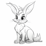 Stunning March Hare Rabbit Coloring Pages 3