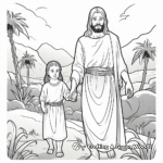 Stunning Miracle of Jesus Coloring Pages 2