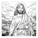 Stunning Miracle of Jesus Coloring Pages 4