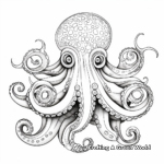 Stunning Mystical Octopus Coloring Sheets for Adults 1