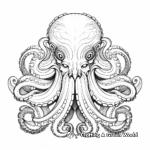 Stunning Mystical Octopus Coloring Sheets for Adults 2