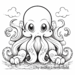 Stunning Mystical Octopus Coloring Sheets for Adults 4