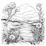 Stunning Nature Scenery Coloring Pages 1
