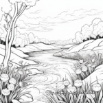 Stunning Nature Scenery Coloring Pages 4