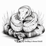 Stunning Pearl Island Boa Constrictor Coloring Pages 1