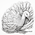 Stunning Roosting Wild Turkey Coloring Pages 3