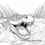 Stunning Saltwater Crocodile Coloring Pages 2