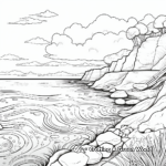 Stunning Sea View Landscape Coloring Pages 4