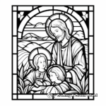 Stunning Stained Glass Window Coloring Pages 2