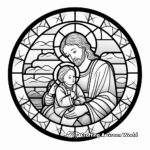 Stunning Stained Glass Window Coloring Pages 3