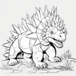 Stunning Stegosaurus Coloring Pages for Adults 3