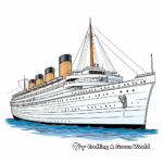 Stunning Titanic Ship Coloring Pages 2