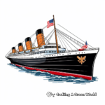 Stunning Titanic Ship Coloring Pages 4