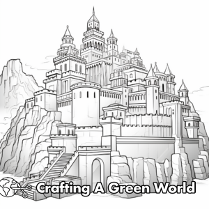 Unicorn Castle Coloring Pages - Free &amp; Printable!