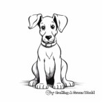 Sturdy Doberman Guard Dog Coloring Pages 4