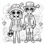 Stylish Fashion Coloring Pages 2