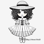 Stylish Fashion Doll Coloring Pages 1