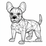 Stylized Abstract French Bulldog Coloring Pages 2