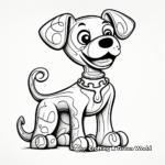 Stylized Dog Bone Coloring Pages for Artists 3