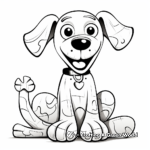 Stylized Dog Bone Coloring Pages for Artists 4