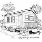Stylized Mobile Home Coloring Pages 2