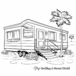 Stylized Mobile Home Coloring Pages 3