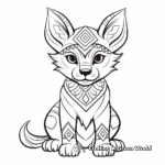 Stylized Tribal Fox Coloring Pages 3
