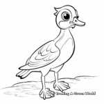 Stylized Wood Duck Coloring Pages 2