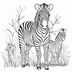 Stylized Zebra Prints for Advanced Coloring 3