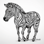 Stylized Zebra Prints for Advanced Coloring 4