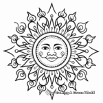 Sun and Moon Mandala Coloring Pages 4
