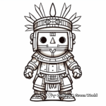 Sun God Kachina Doll Coloring Pages 4