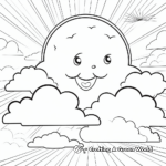 Sunny Day with Clouds Coloring Pages 3