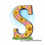 Sunny Letter S Coloring Pages for Kids 3