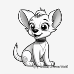 Super-Cute Baby Tasmanian Tiger Coloring Pages 1