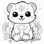 Super Cute Kawaii Otter Coloring Pages 4