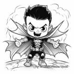 Super Fun Vampire Coloring Pages for Preschoolers 1